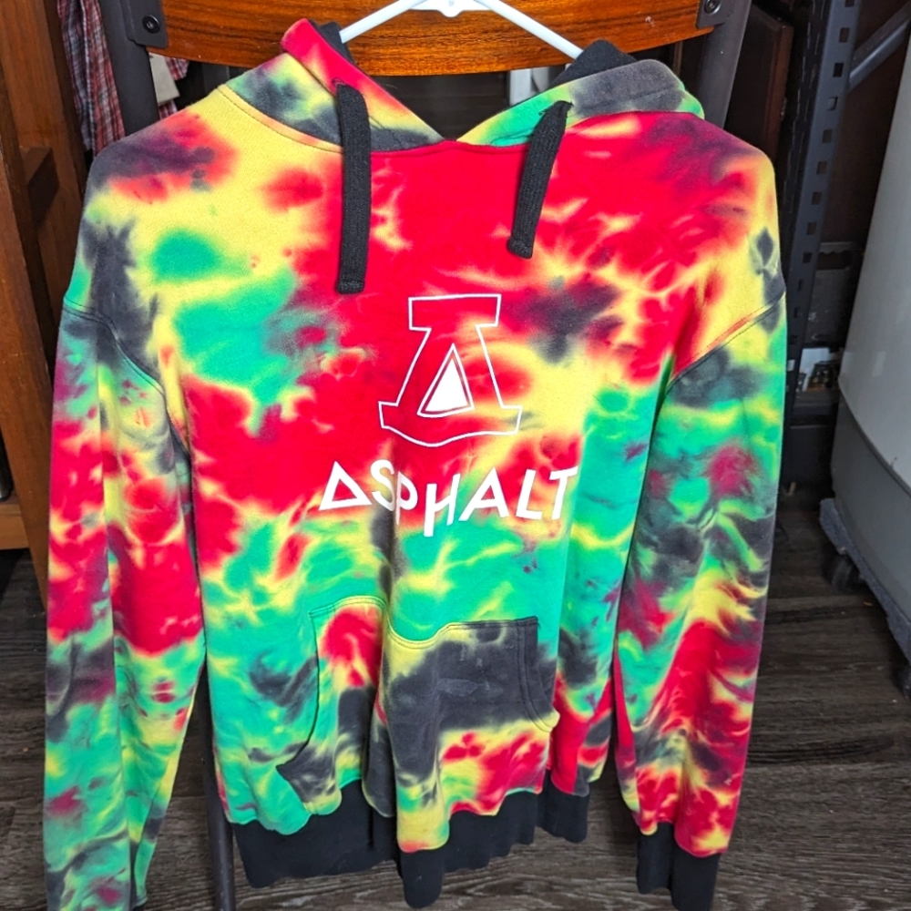 Rasta Tie-dye Asphalt Hoodie